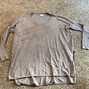 Altar'd State Charcoal Long Sleeve Top